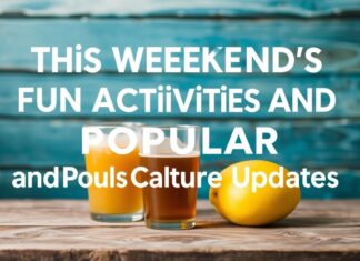Bu Hafta Sonu Eğlenceli Etkinlikler ve Popüler Kültür Güncellemeleri This Weekend's Fun Activities and Popular Culture Updates